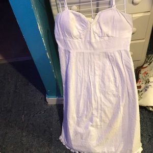 White mid length dress